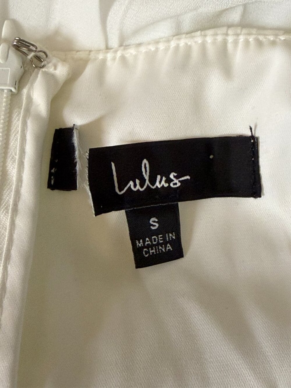 Lulus Cascading Crush Chiffon Dress Tiered Pleated Fit Flare White S - Picture 12 of 13